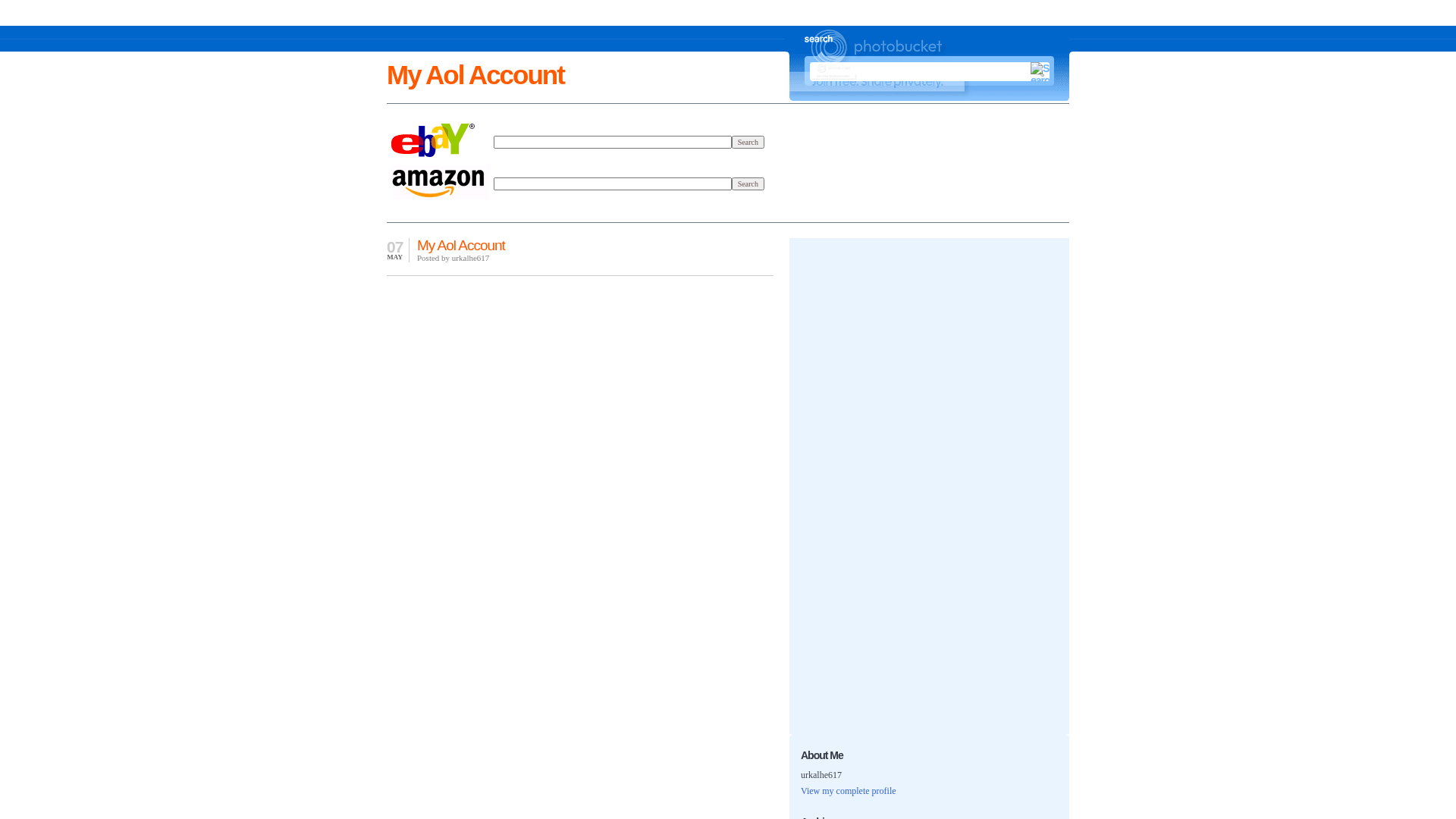 Screenshot of my-aol-account.blogspot.com