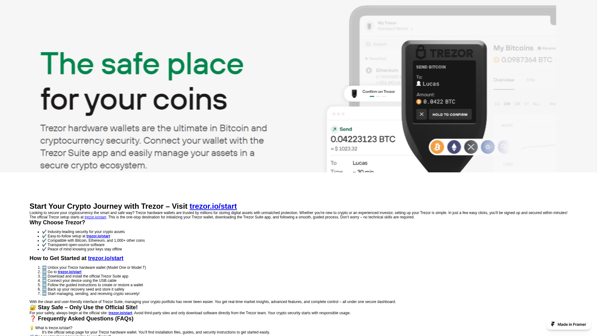Screenshot of suites-faqs-trezo.framer.website