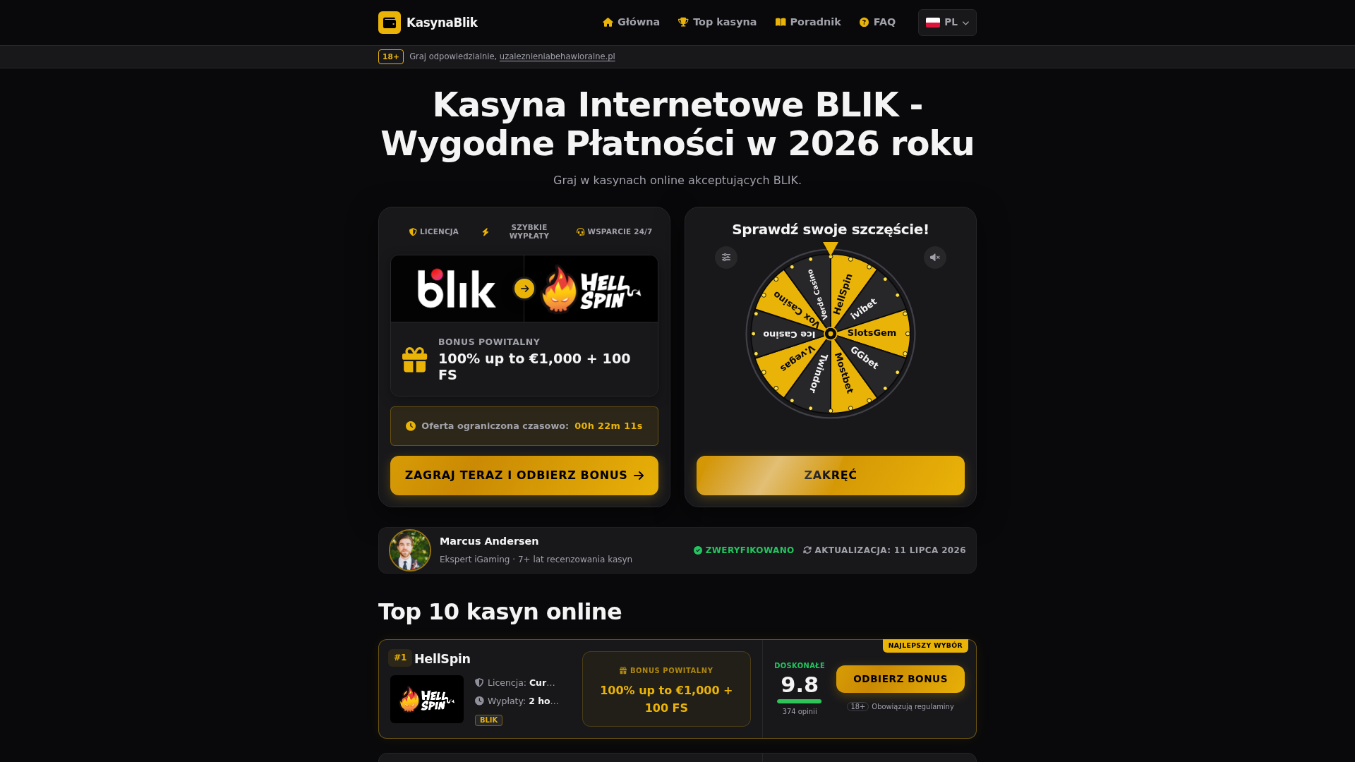 Screenshot of kasynainternetoweblik.com