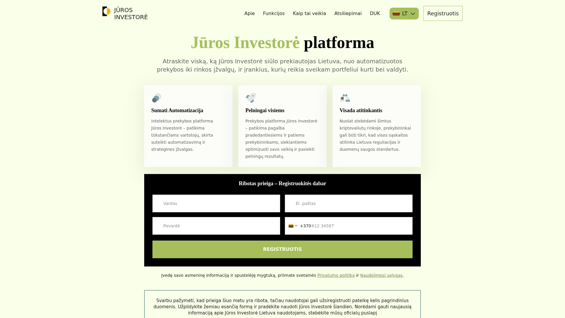 Screenshot of juros-investore.com