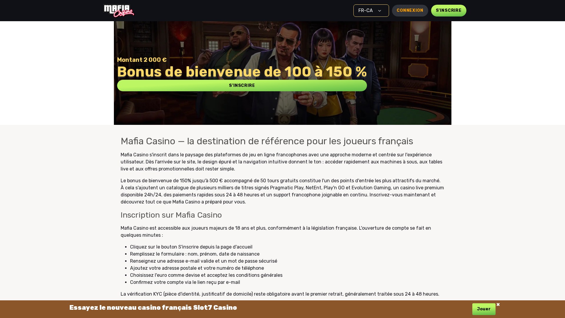 Screenshot of mafia-casino-france1.com