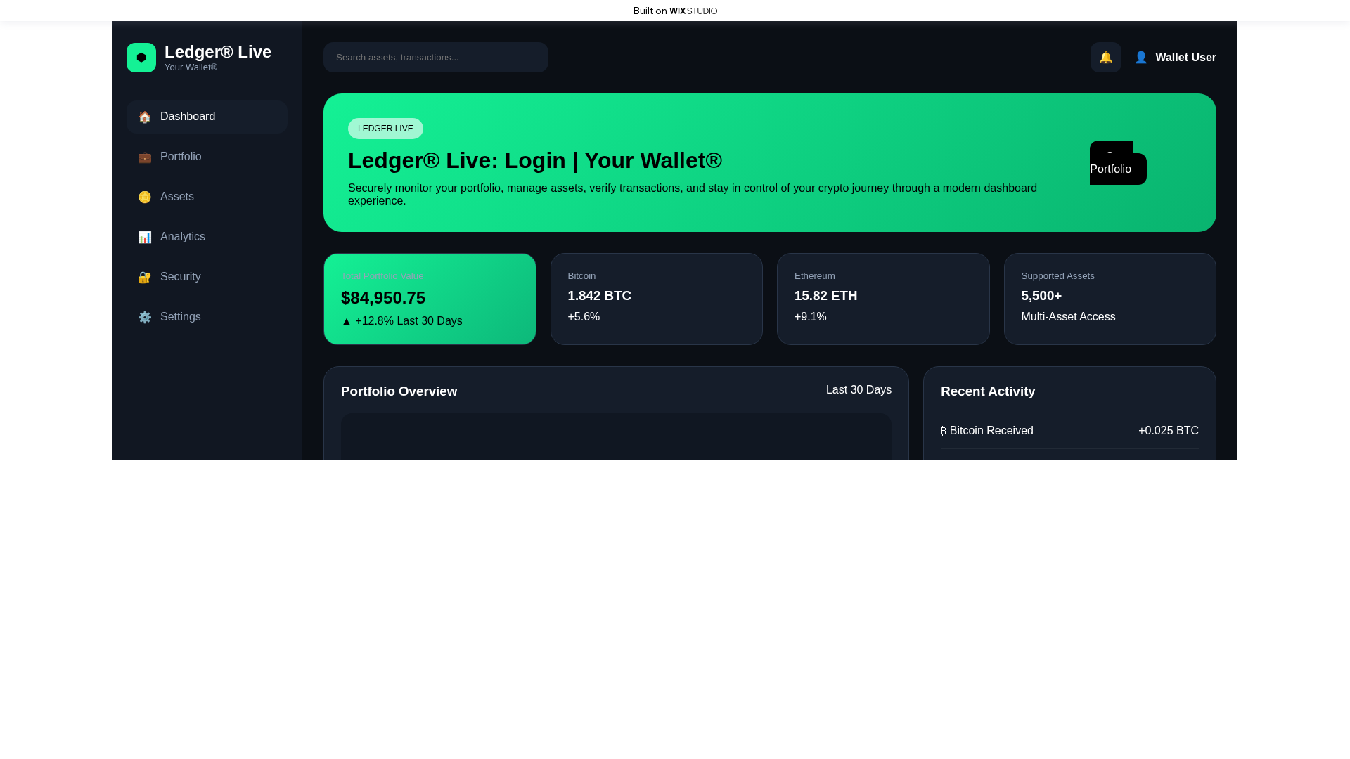 Screenshot of appio-ledgrcdn.wixstudio.com