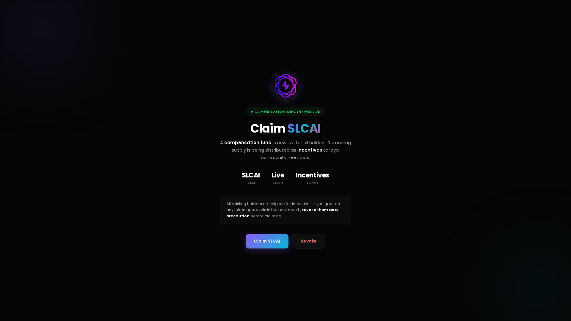 Screenshot of lcaiclaim.com