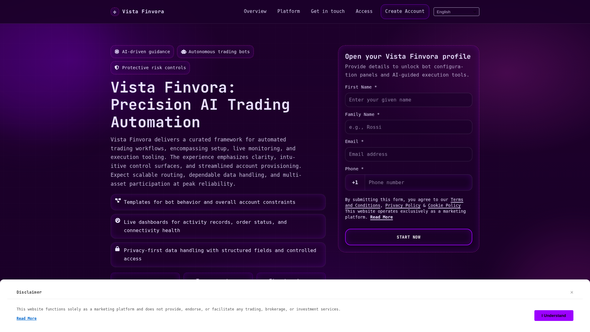 Screenshot of vistafinvora.pro