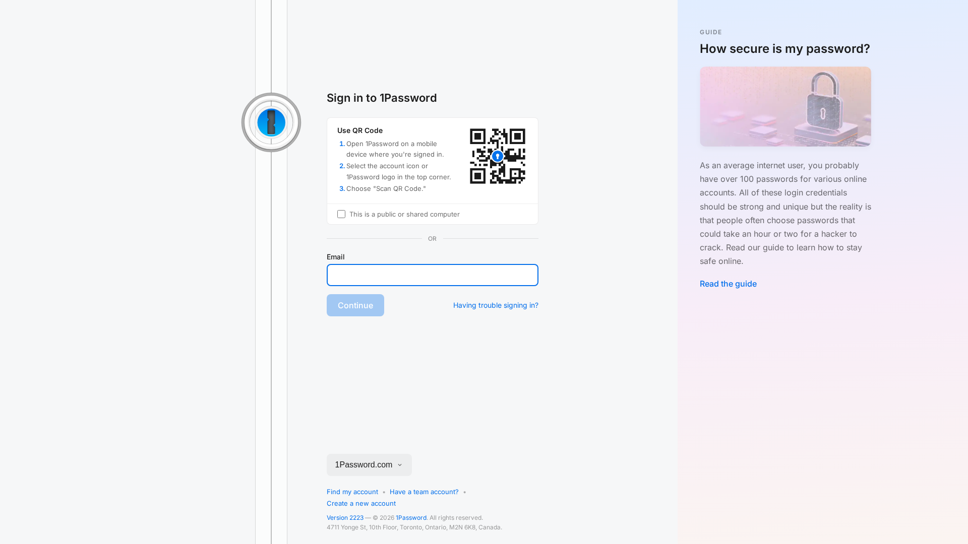 Screenshot of my.password1.help