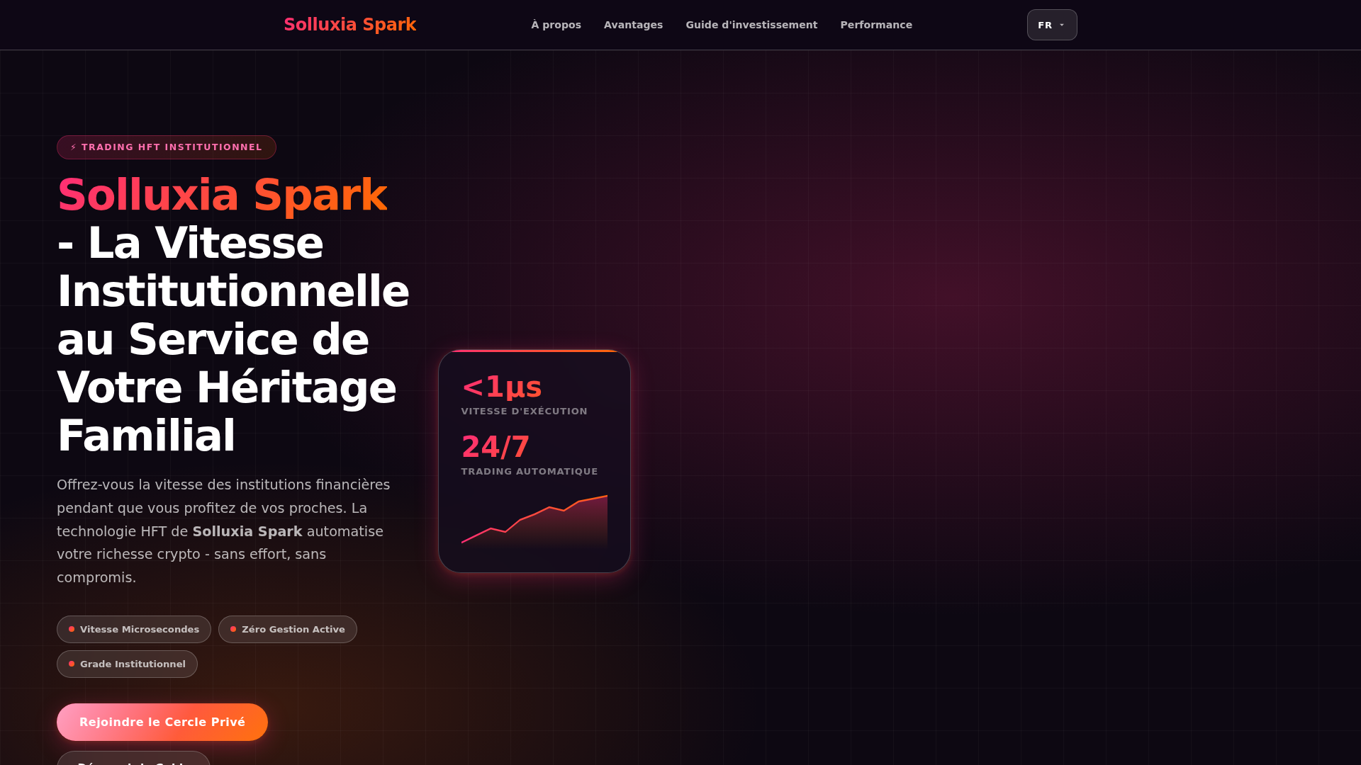 Screenshot of solluxiasparktrade.com