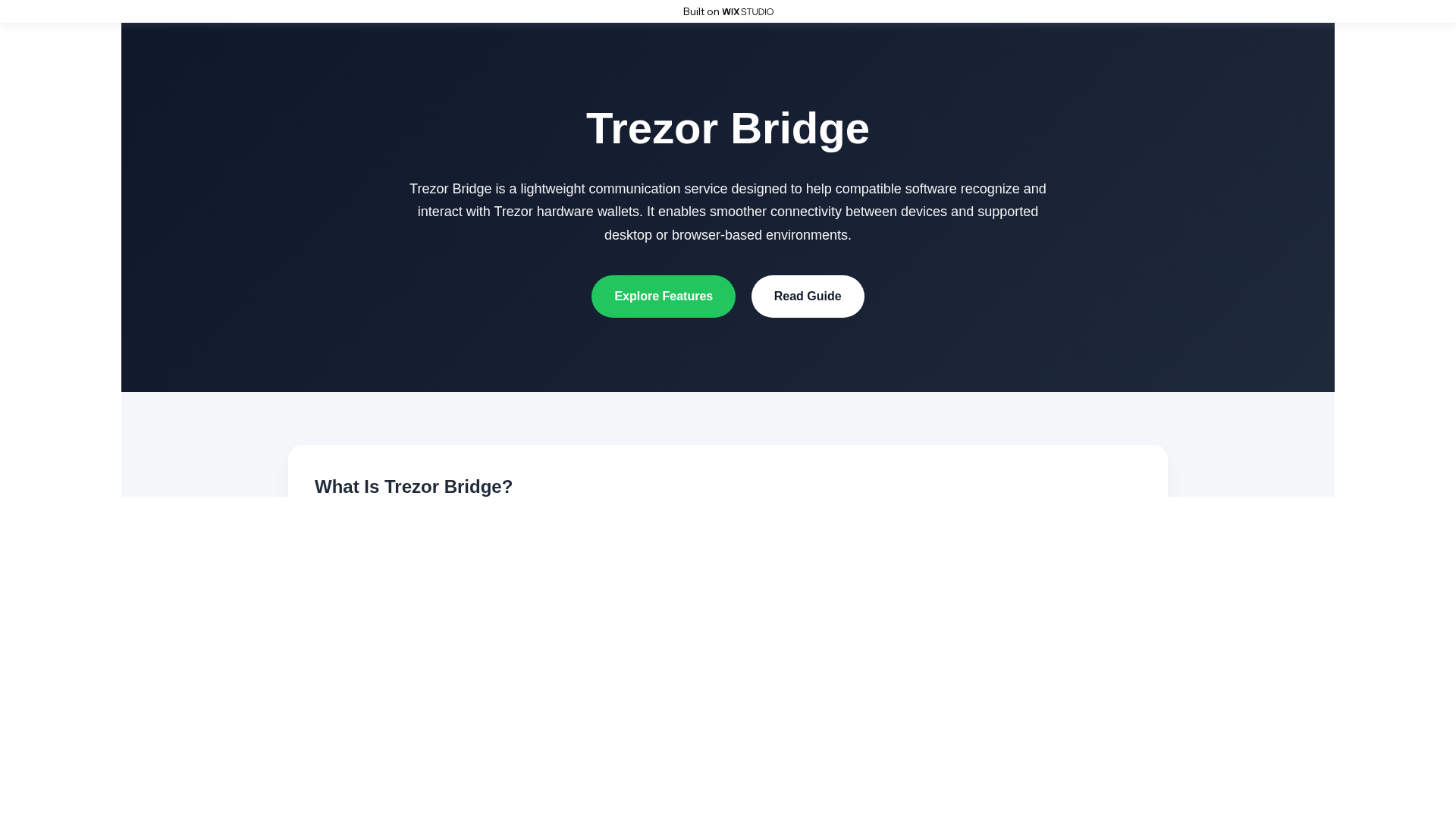 Screenshot of live-bridgecdn.wixstudio.com