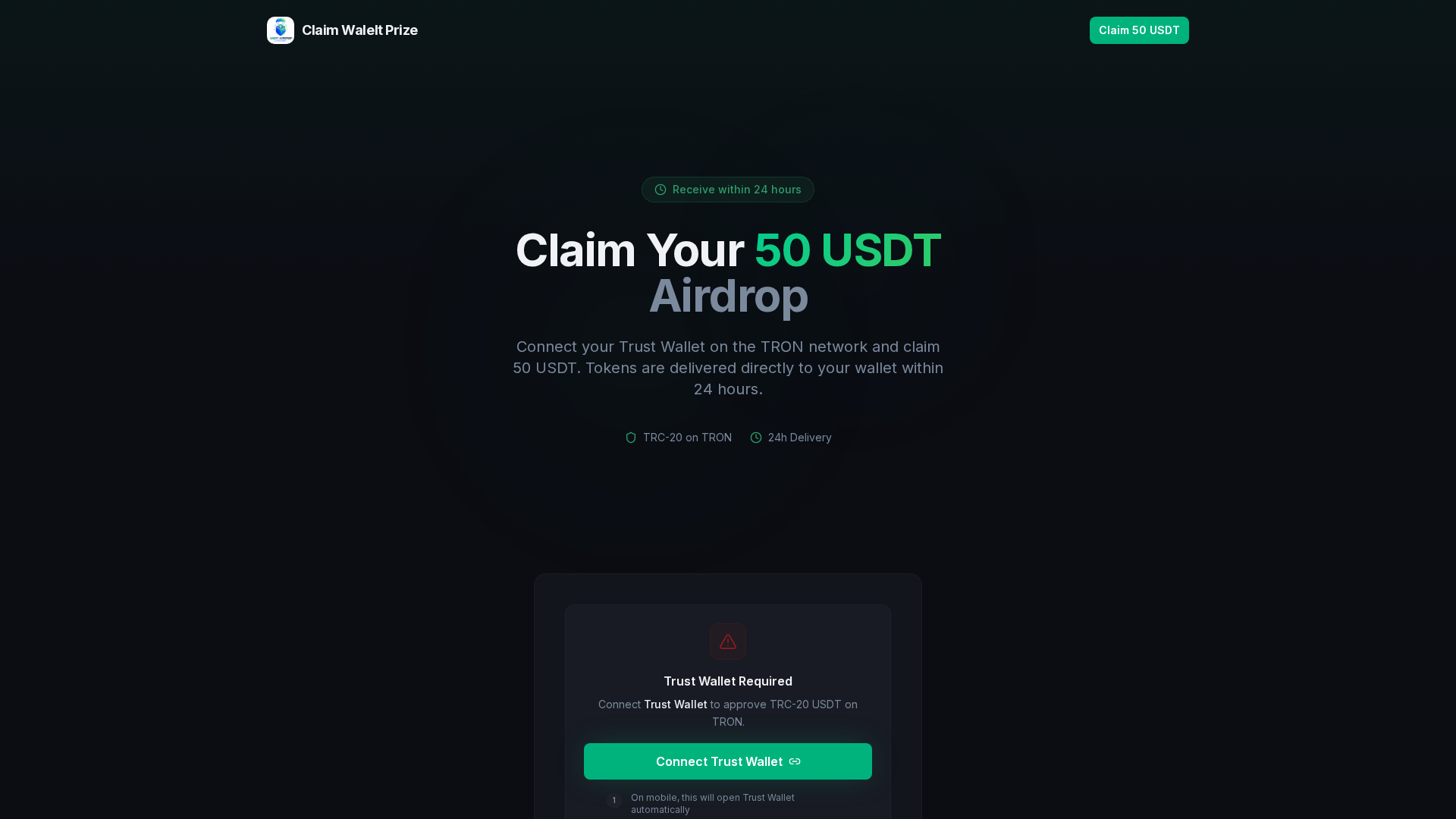 Screenshot of claim-wallet-prize.com