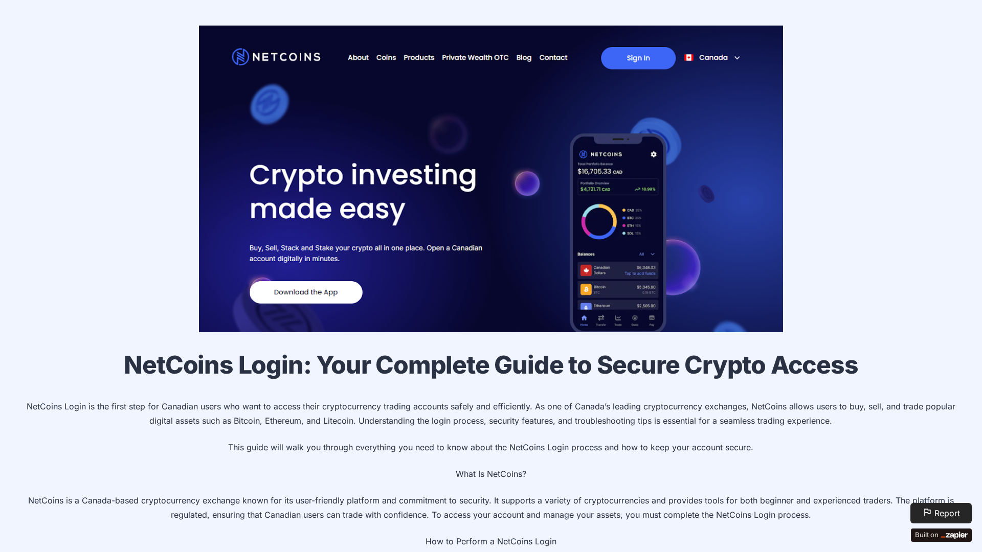 Screenshot of nav-ntcoin.zapier.app