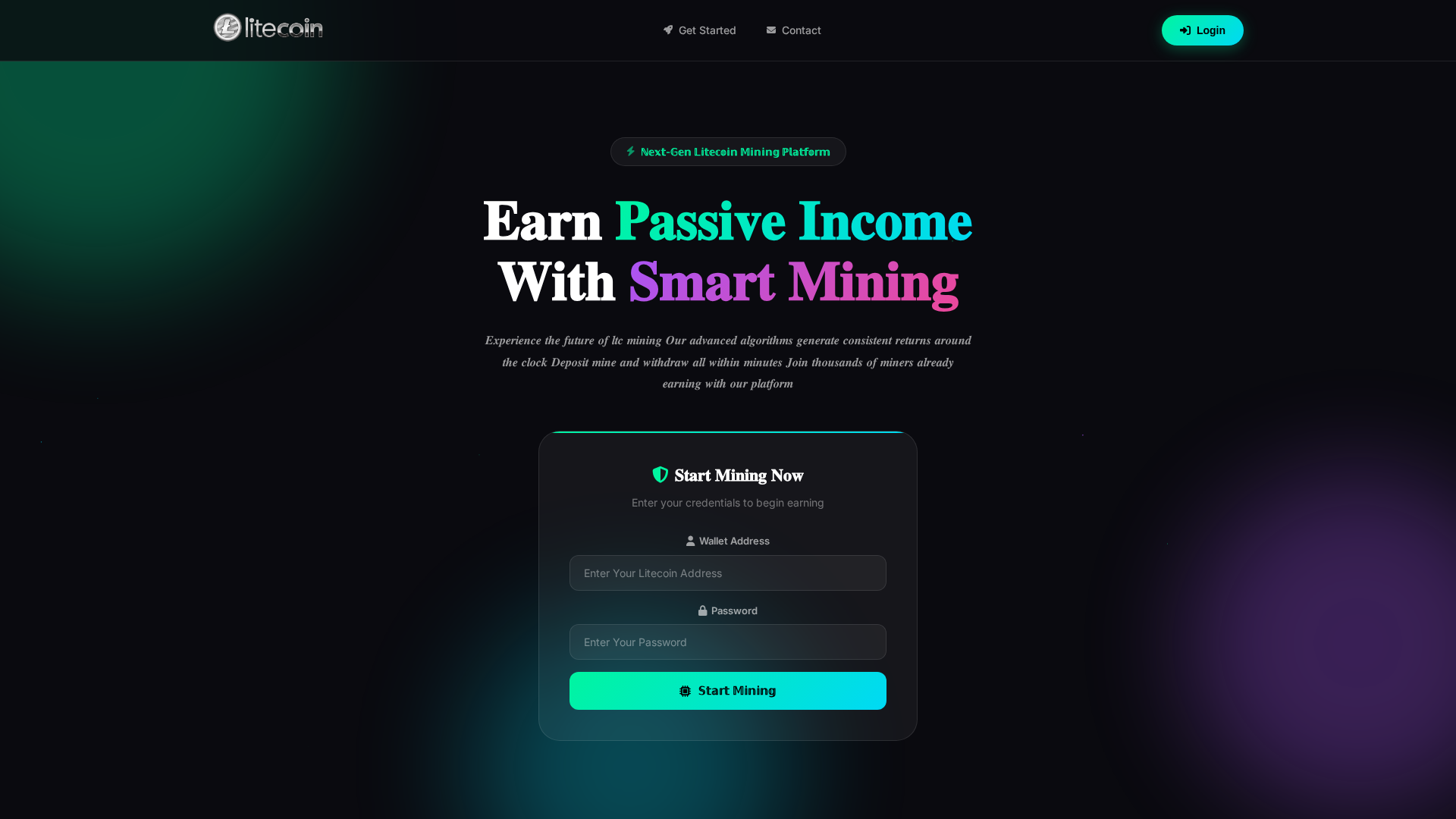 Screenshot of ltcminepro.com