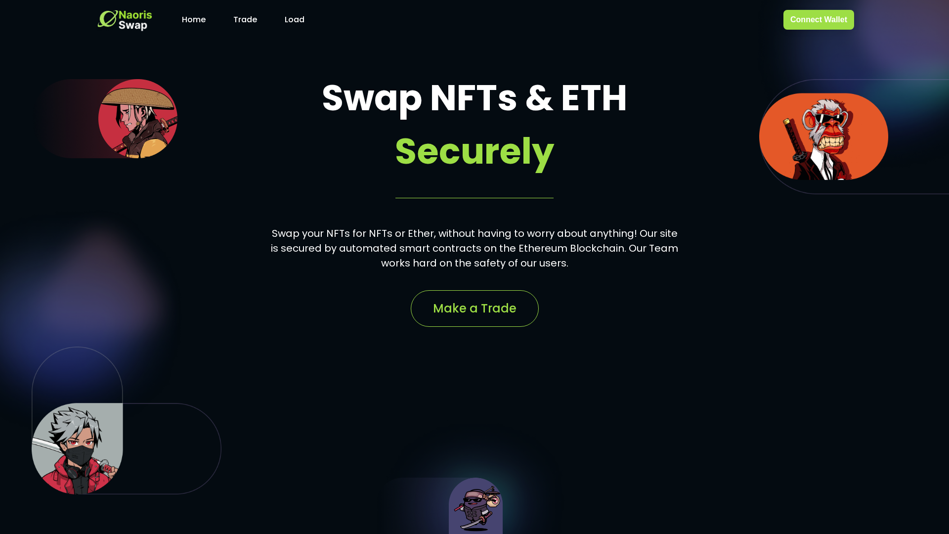 Screenshot of naorisswap.io
