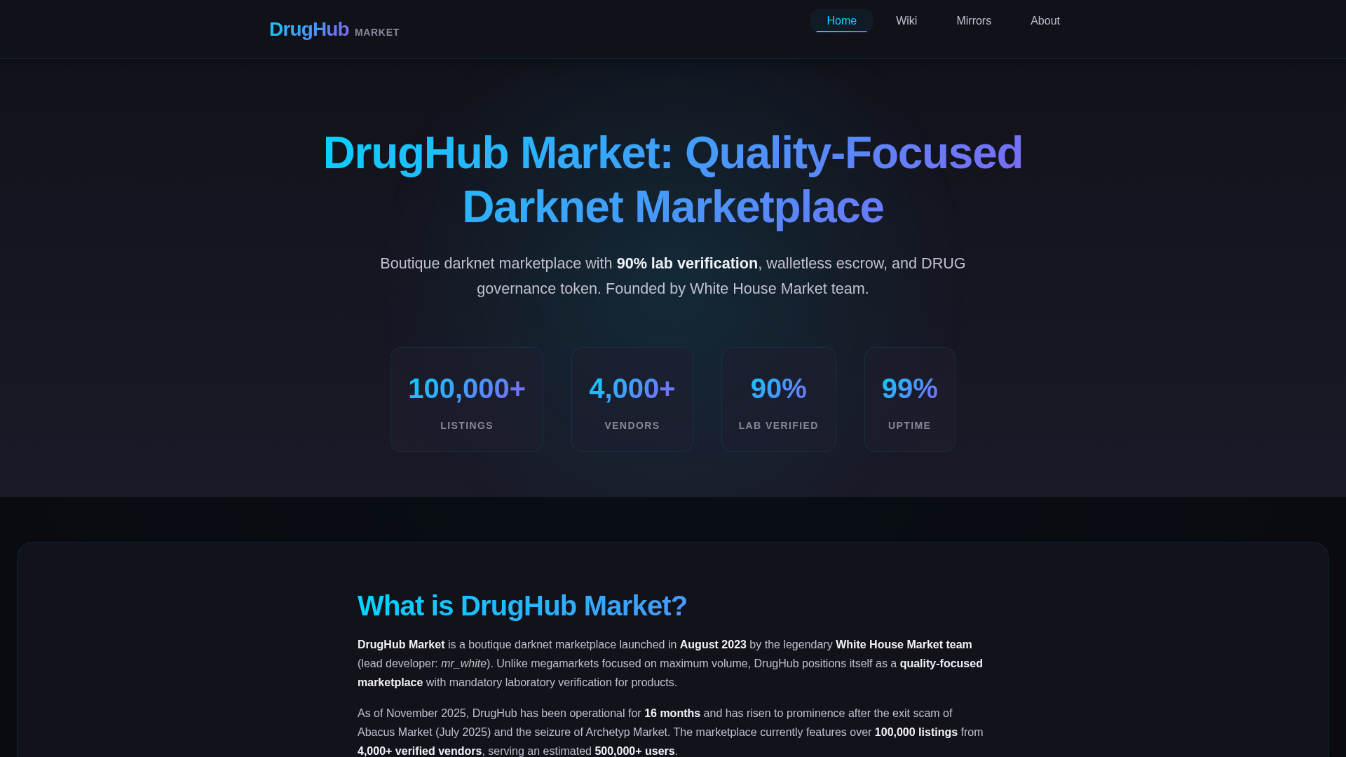 Screenshot of drughubaccess.net