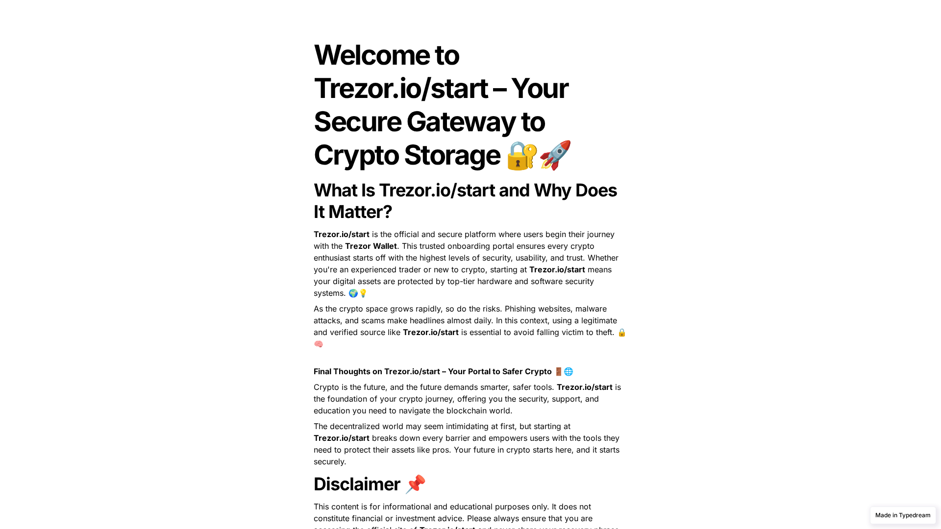 Screenshot of help-trezor-io-start-cdn.typedream.app