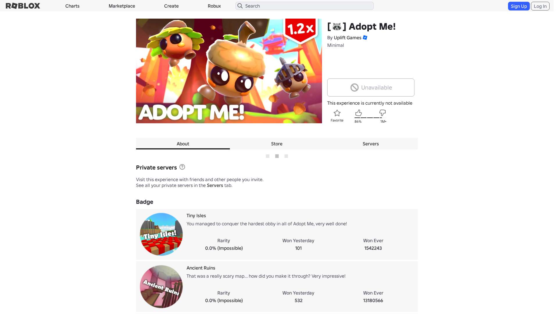 Screenshot of www.roblox.com.ml