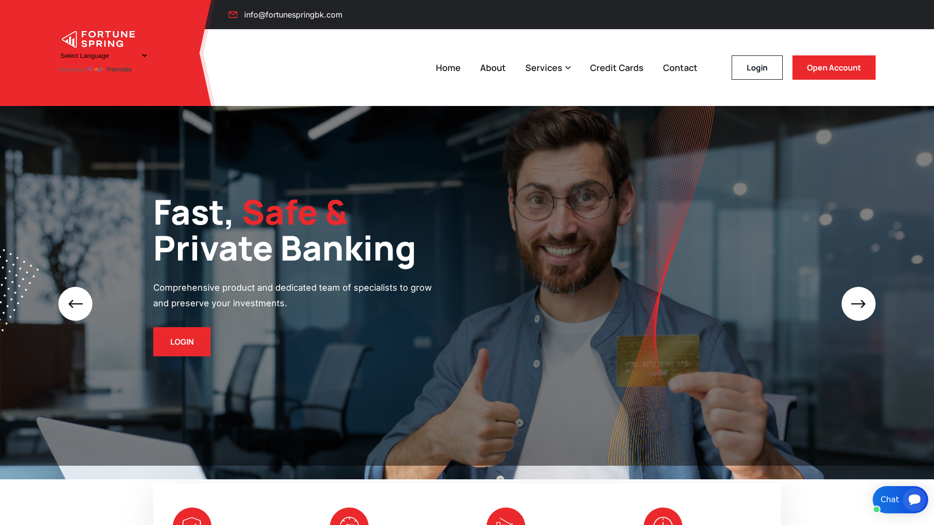 Screenshot of fortunespringbk.com