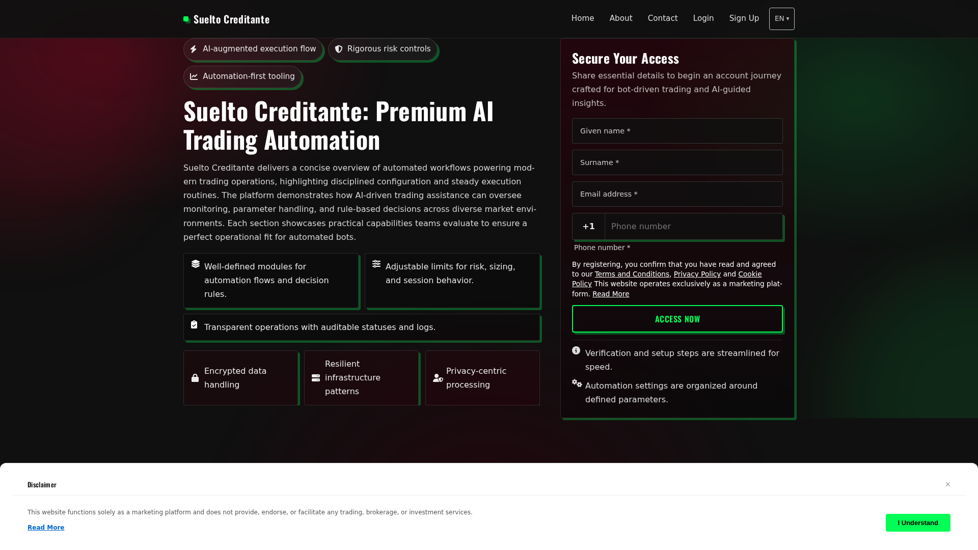 Screenshot of suelto-creditante.pro