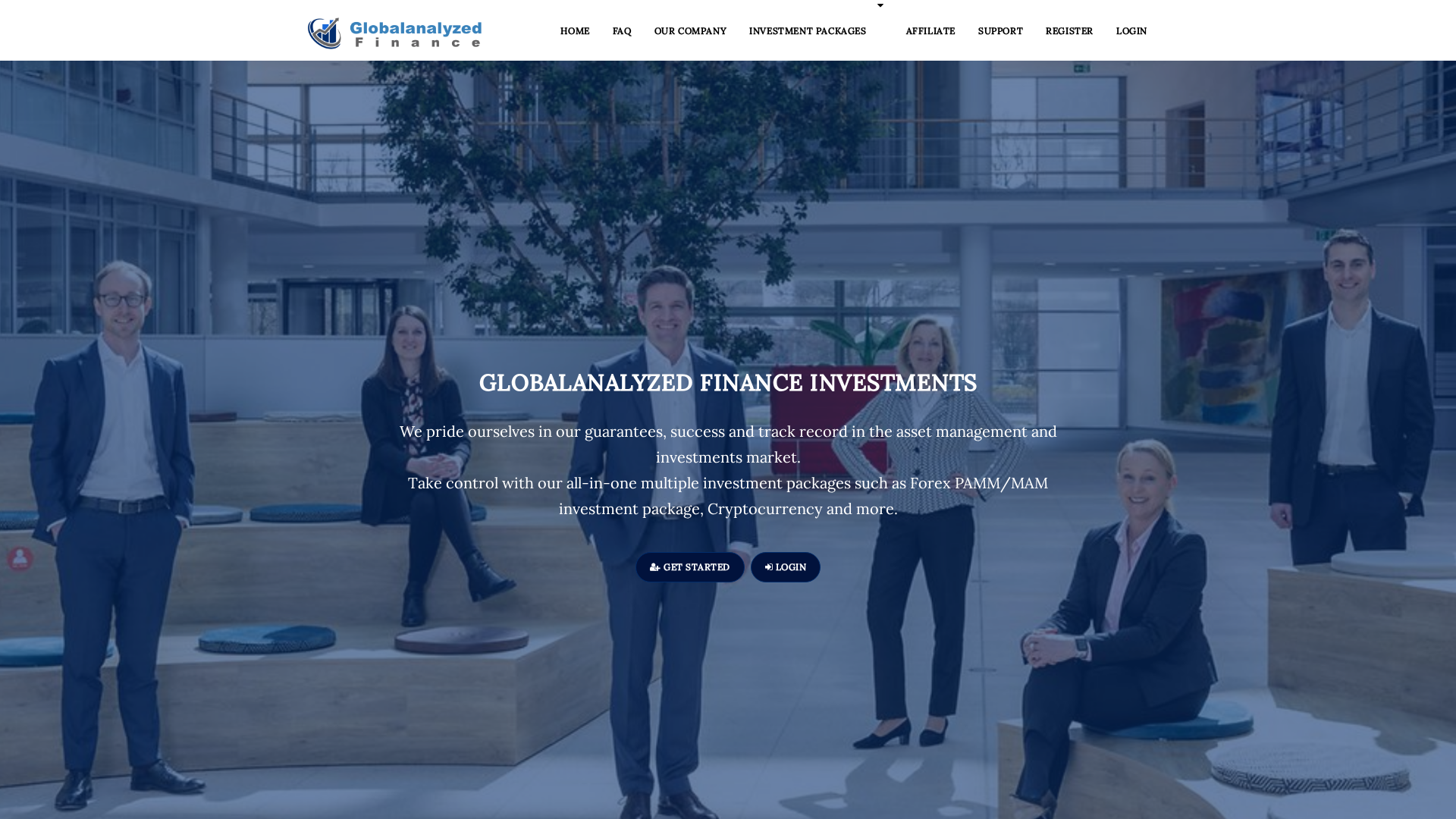 Screenshot of globalanalyzedfinances.net