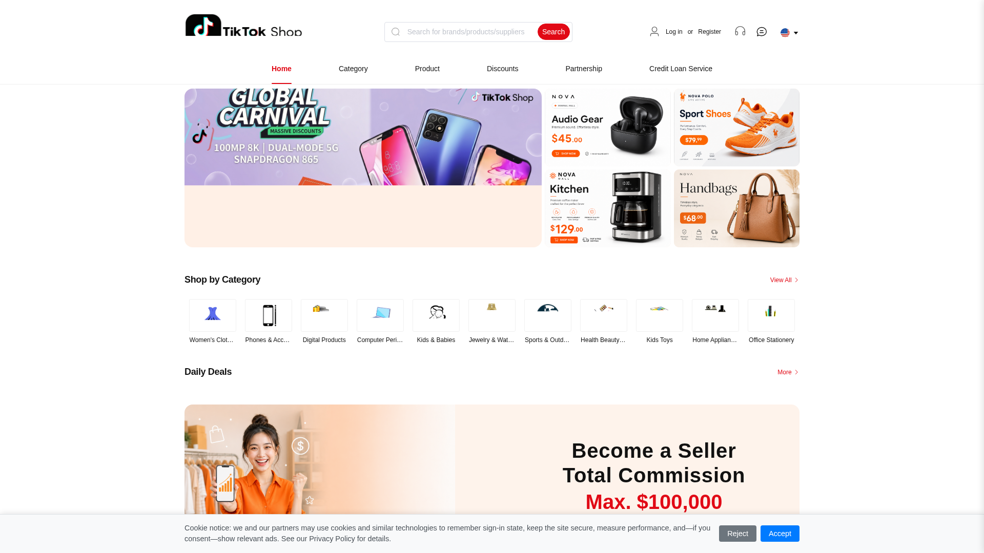Screenshot of tiktokhkg.cc
