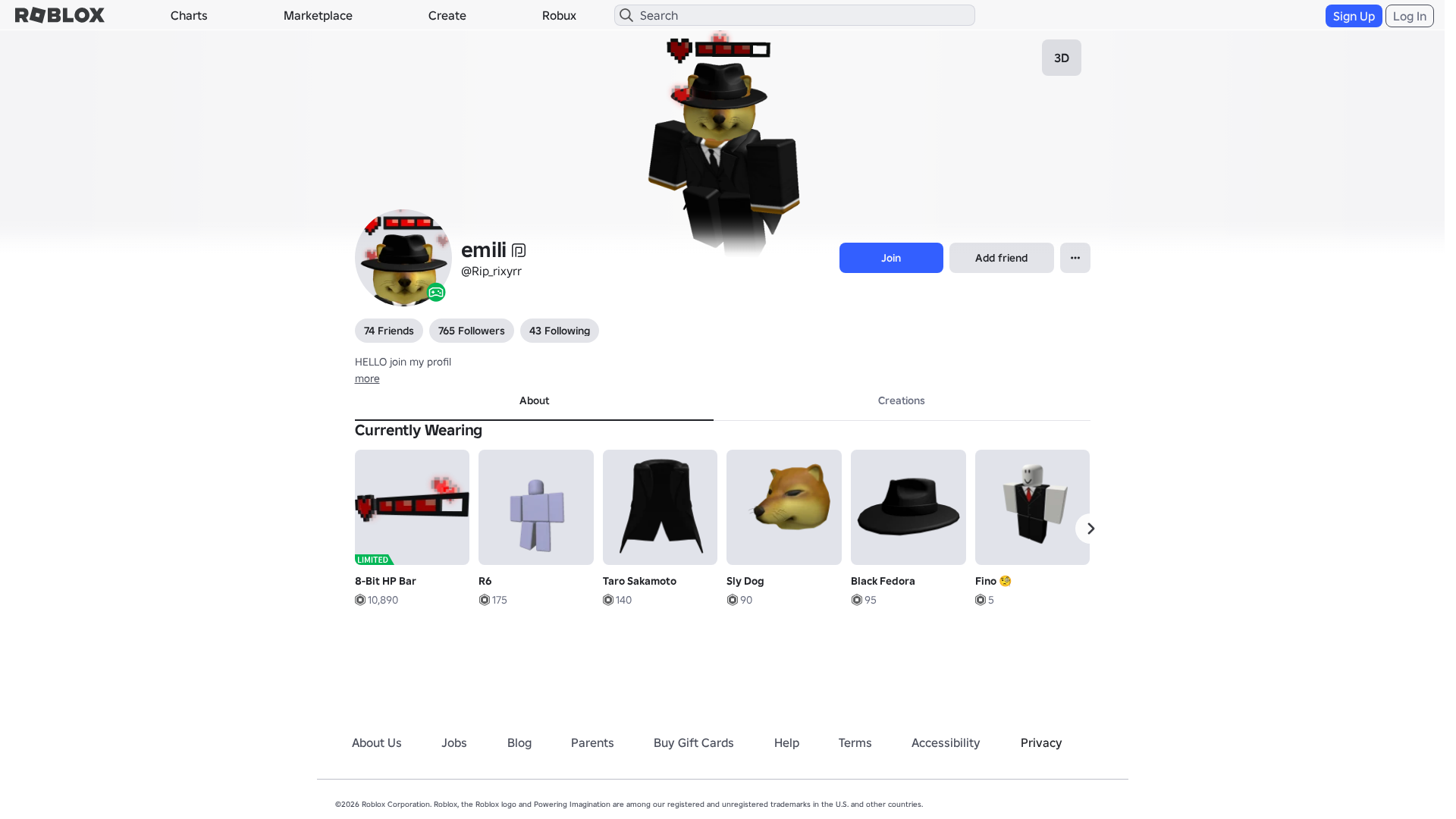 Screenshot of www.roblox.com.ml