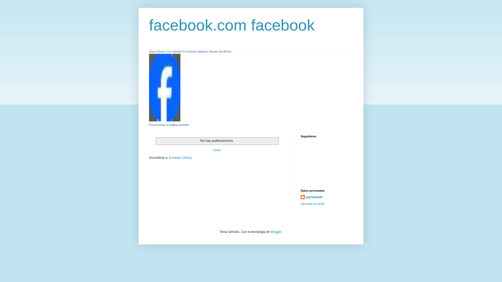 Screenshot of www.facebookcomfacebook.blogspot.com