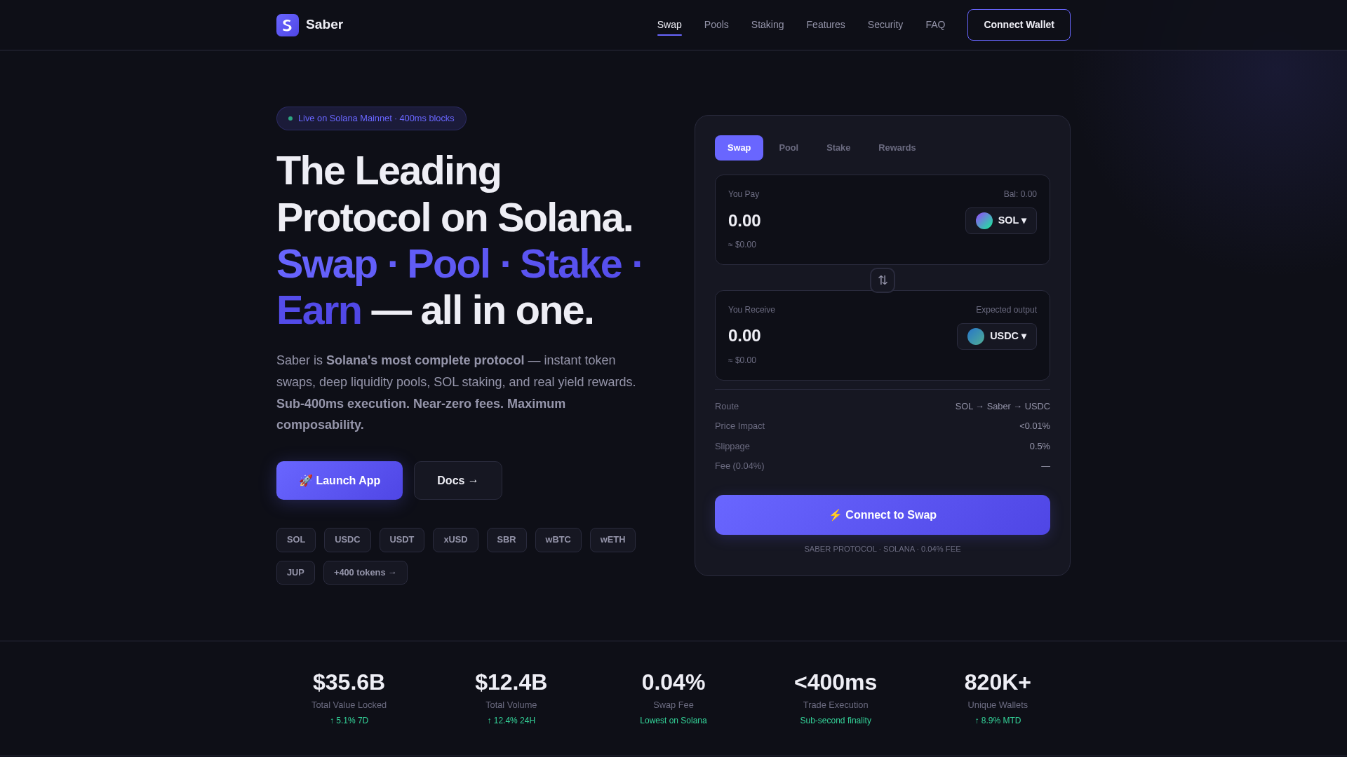 Screenshot of dex-saber.com
