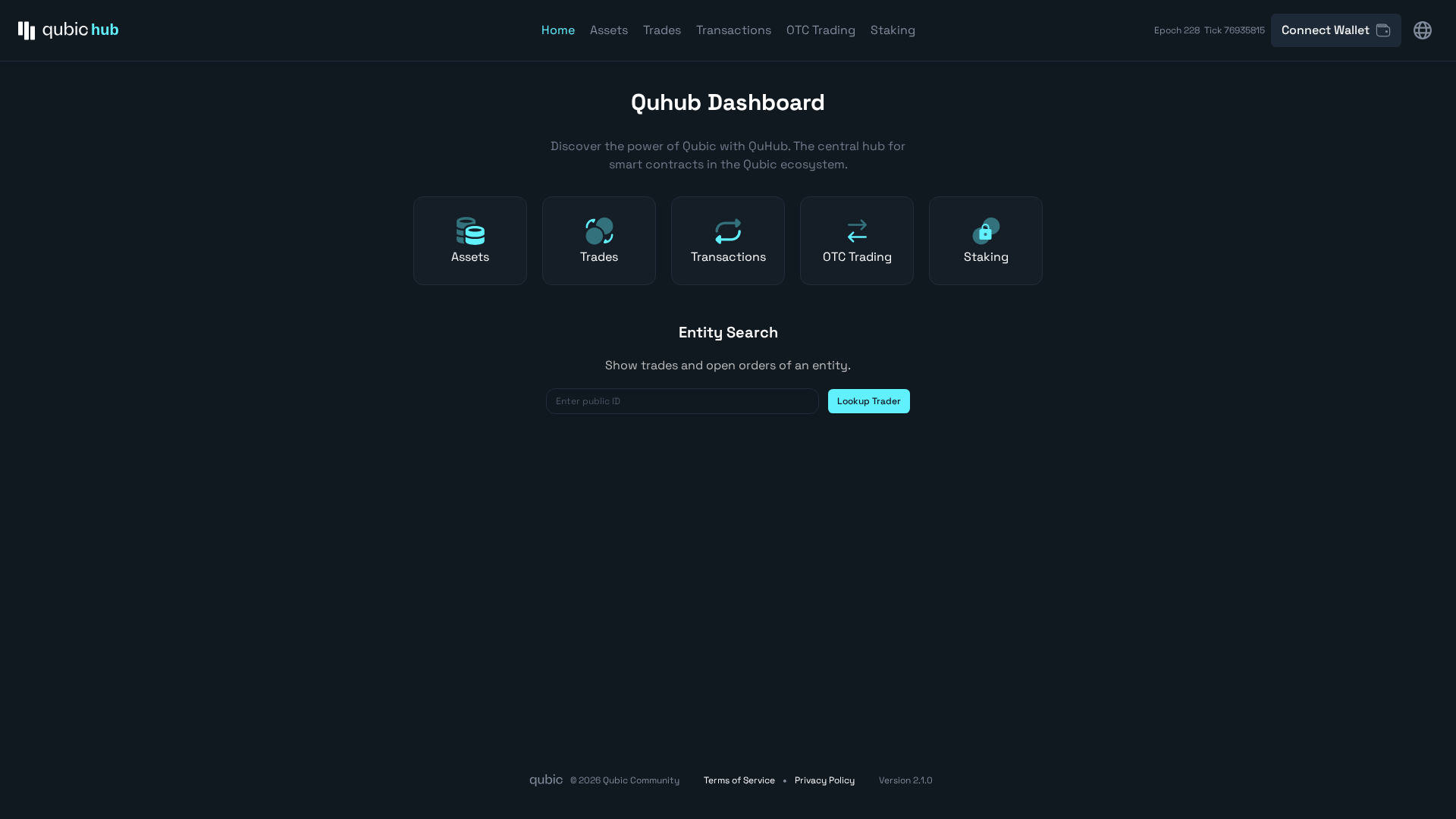 Screenshot of quhub.app