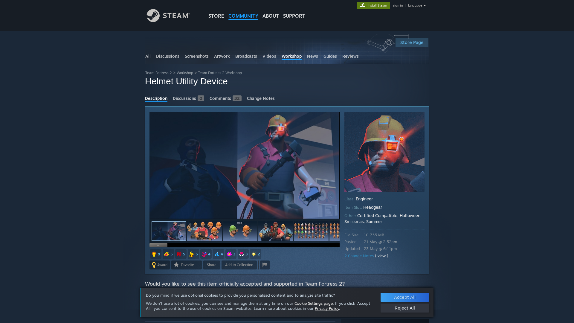 Screenshot of store.workshopcommunityawardsvalve.com