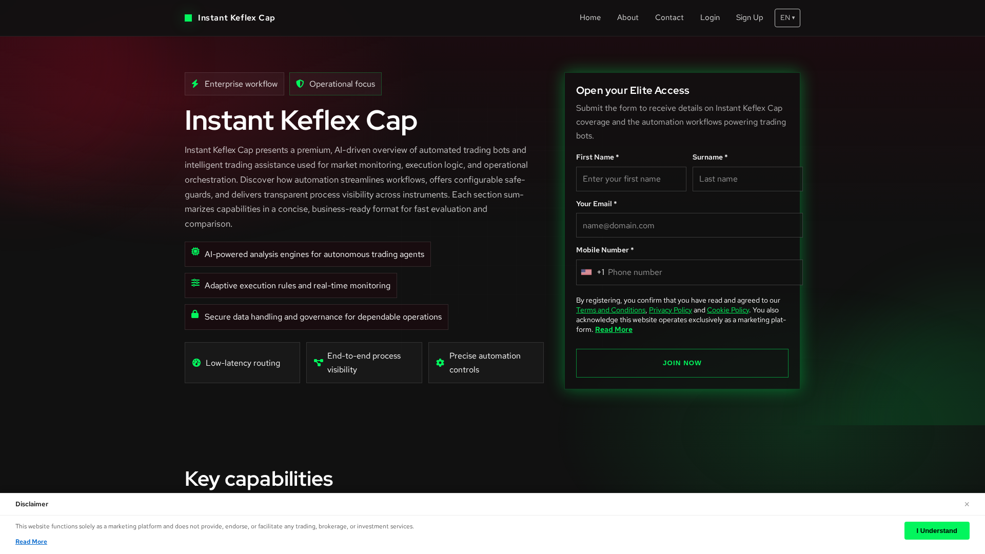 Screenshot of instantkeflexcap.digital