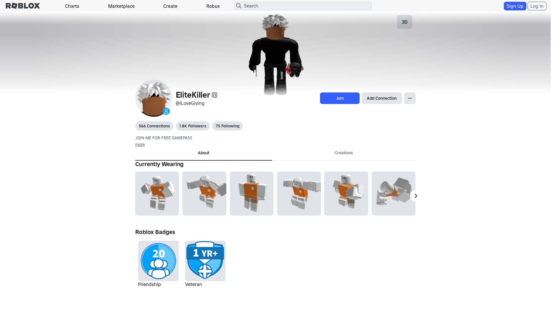 Screenshot of www.roblox.ly