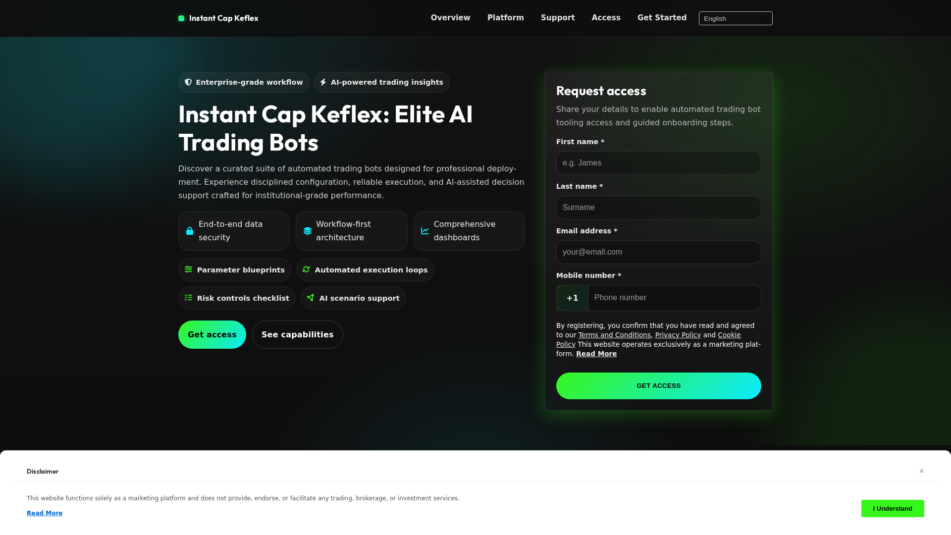 Screenshot of instantcapkeflex.digital