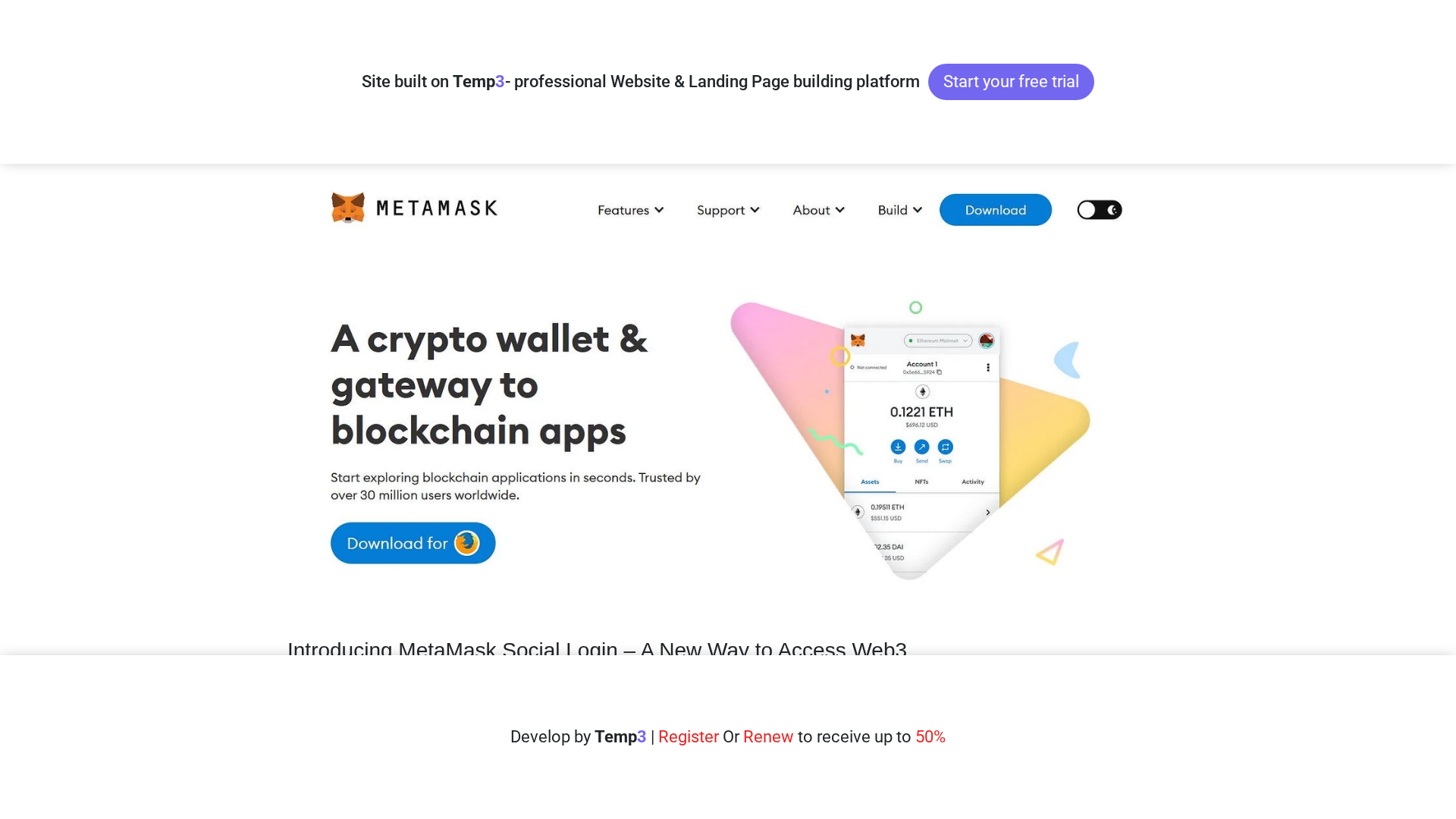 Screenshot of mtamask-login-support-run.tem3.io