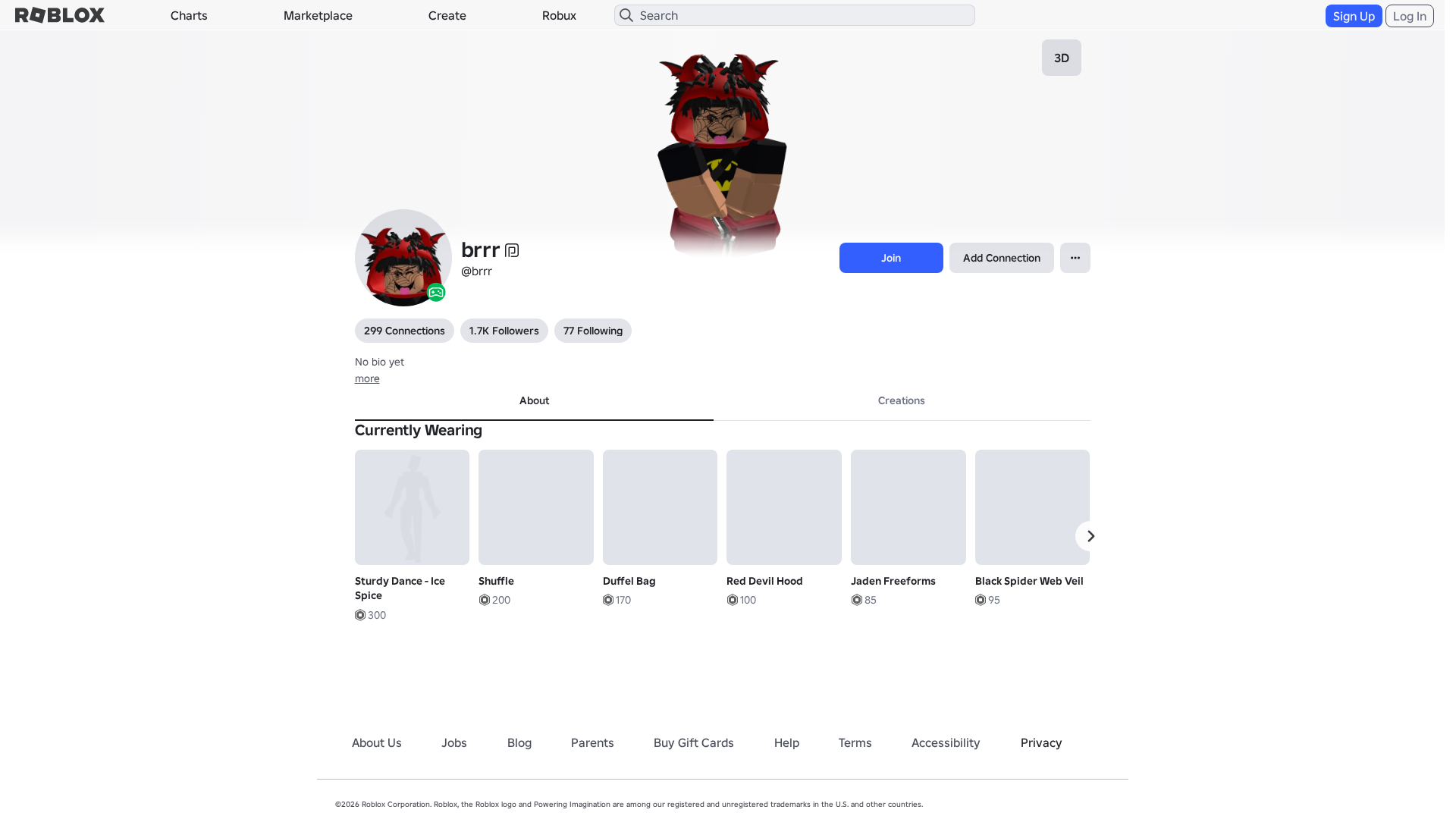Screenshot of www.roblox.com.ml