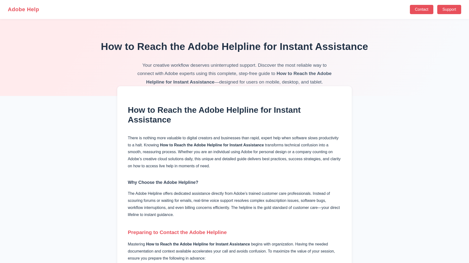Screenshot of adobe-desk.pages.dev