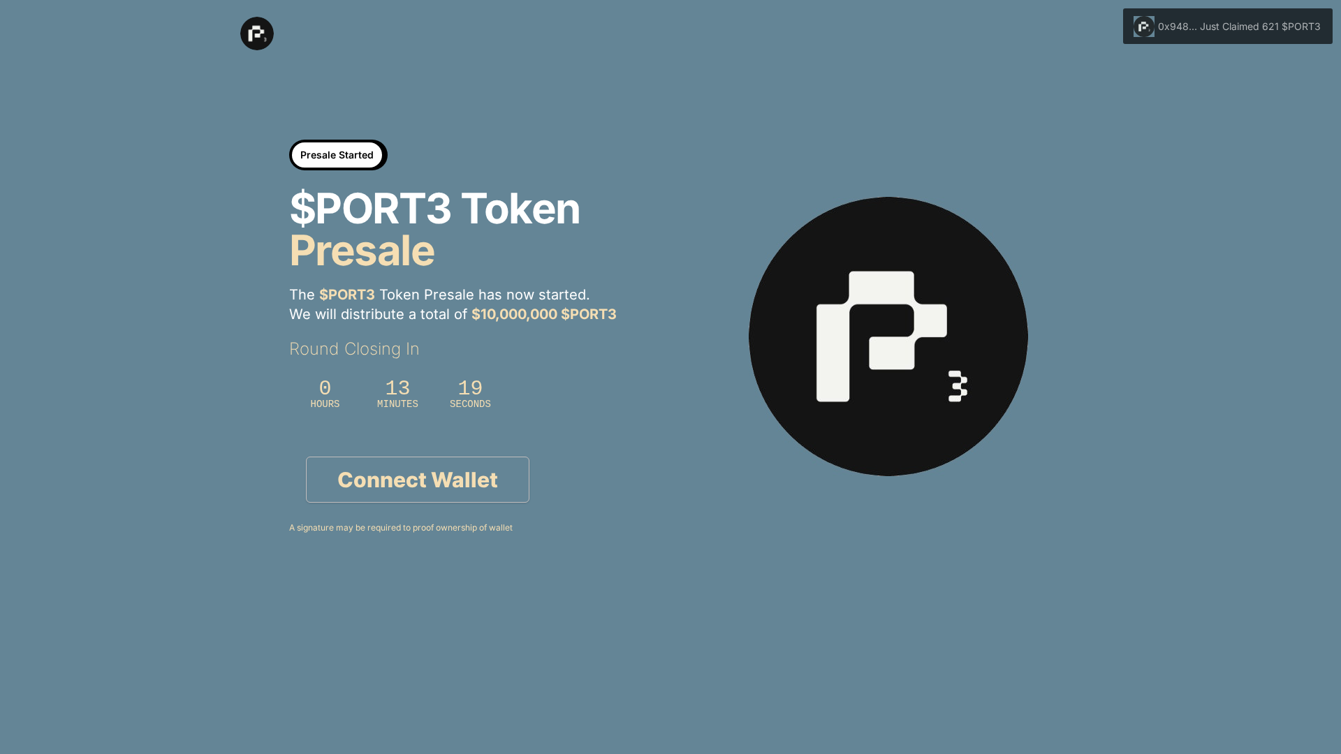 Screenshot of port3-lkfs8.pages.dev