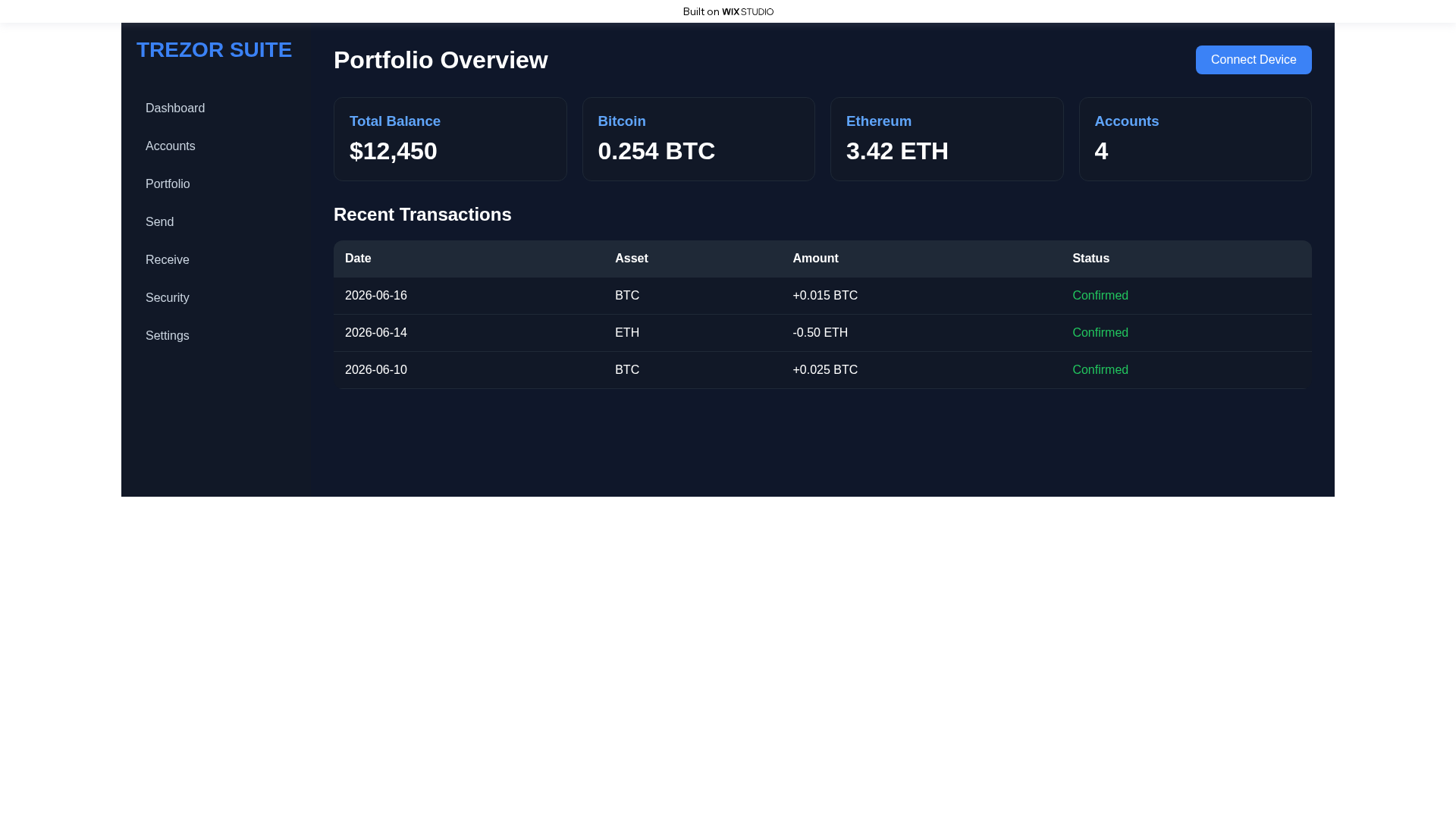 Screenshot of begin-suitetrzor.wixstudio.com