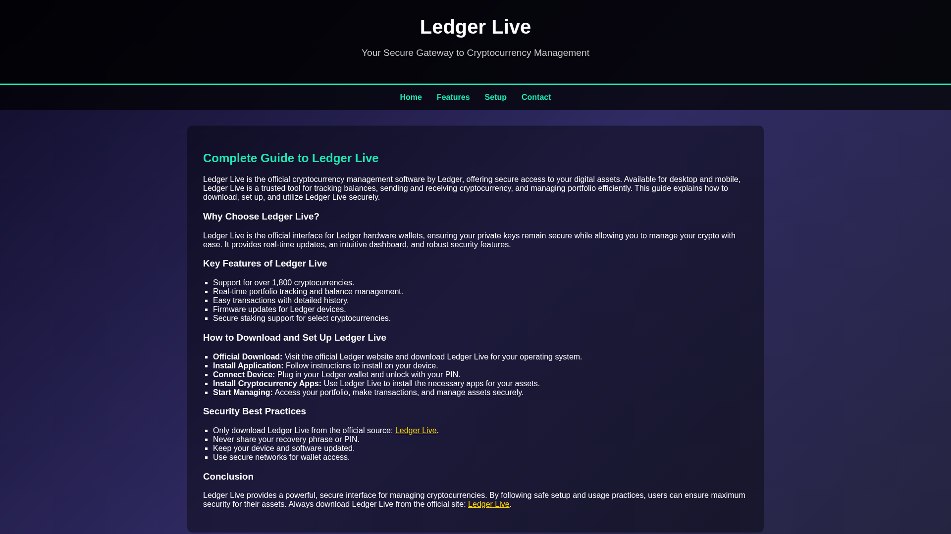 Screenshot of io-leger-live.pages.dev