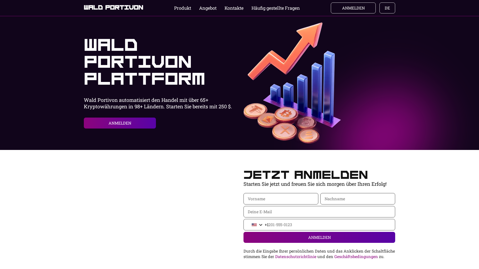 Screenshot of wald-portivon.com