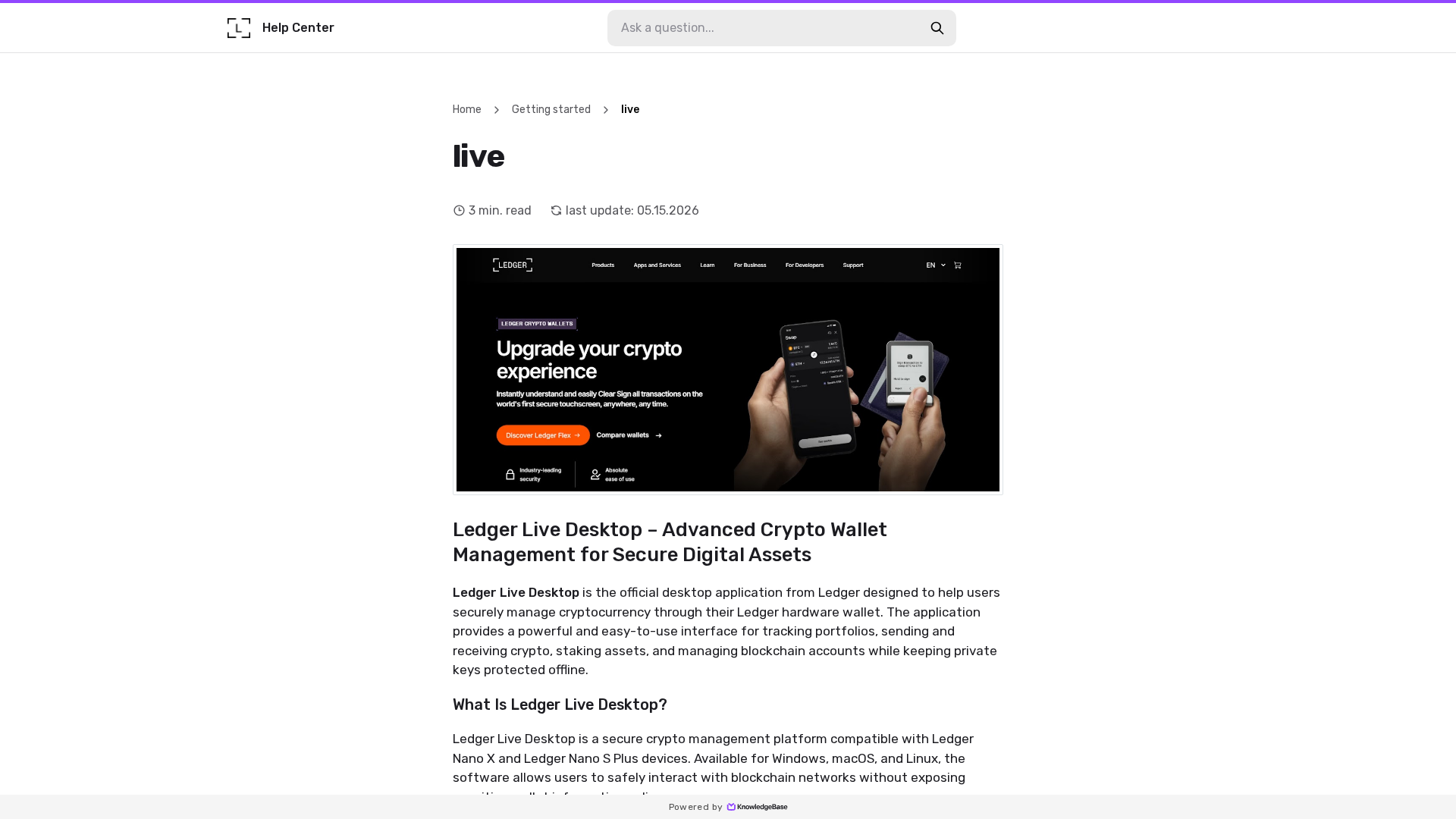 Screenshot of ldgre-homepage.kb.help