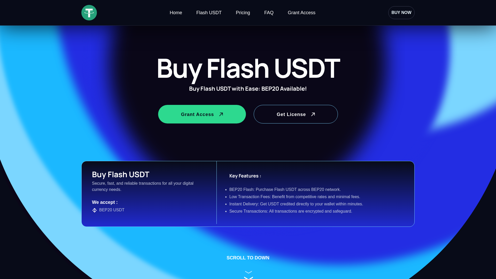 Screenshot of flashusdt.io