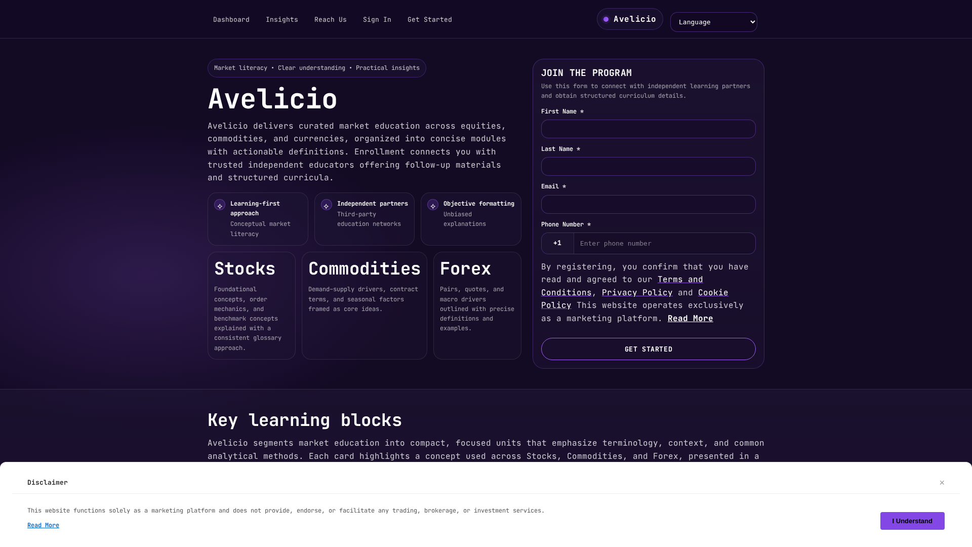 Screenshot of avelicio.click