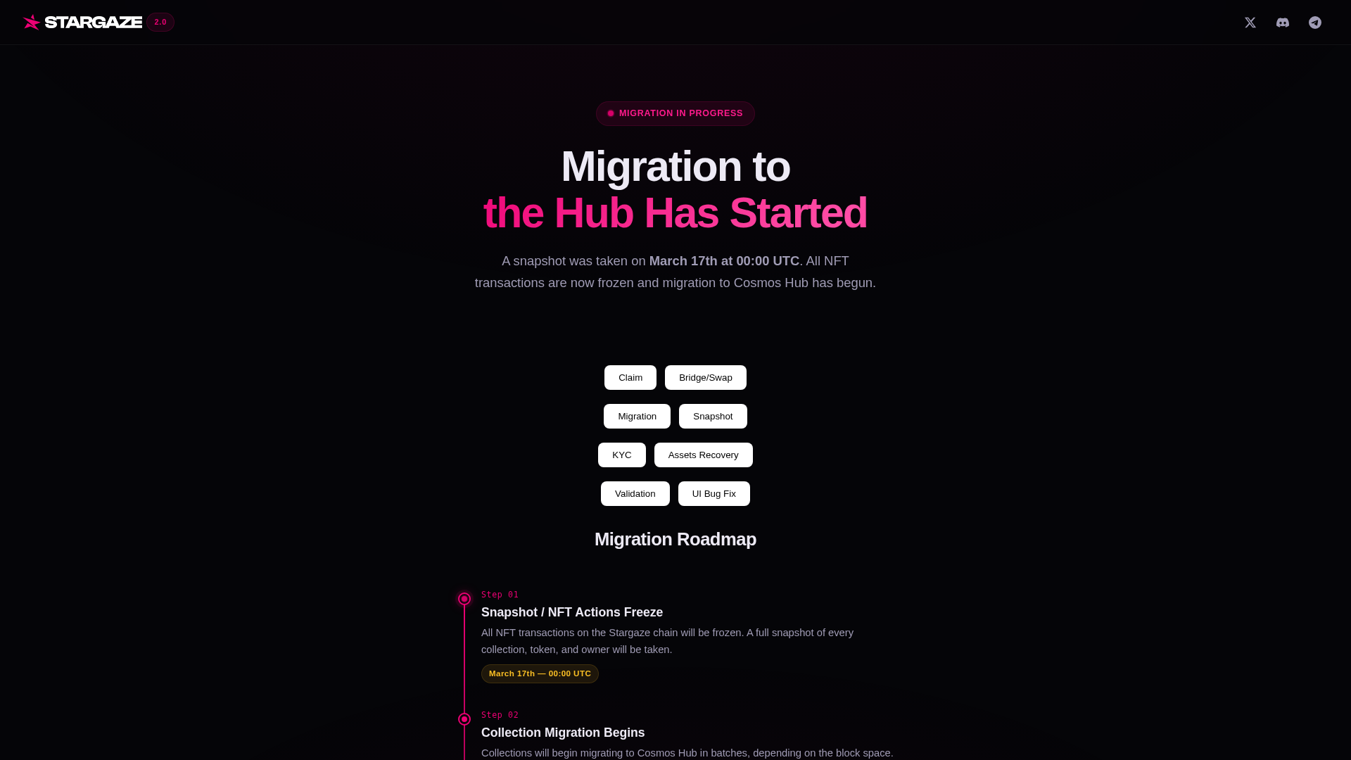 Screenshot of m-stargaze.pages.dev