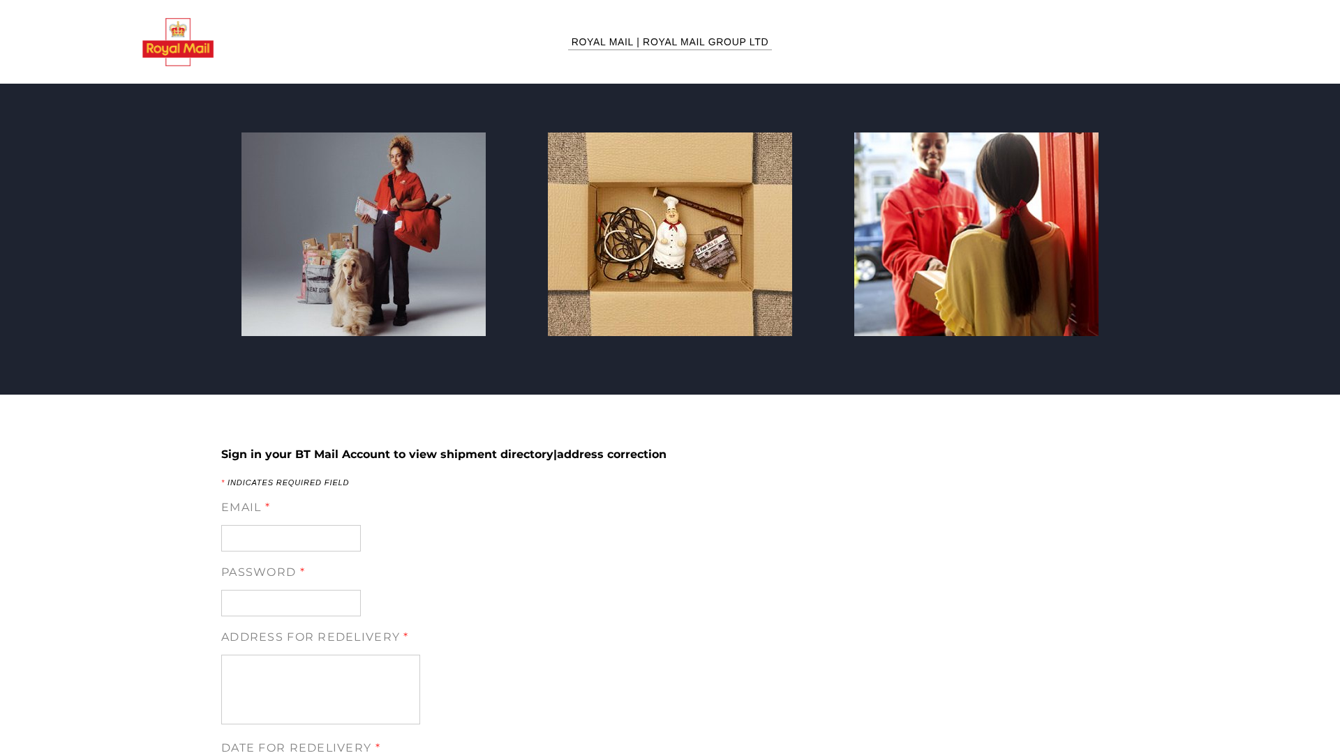 Screenshot of royamailpost.weebly.com
