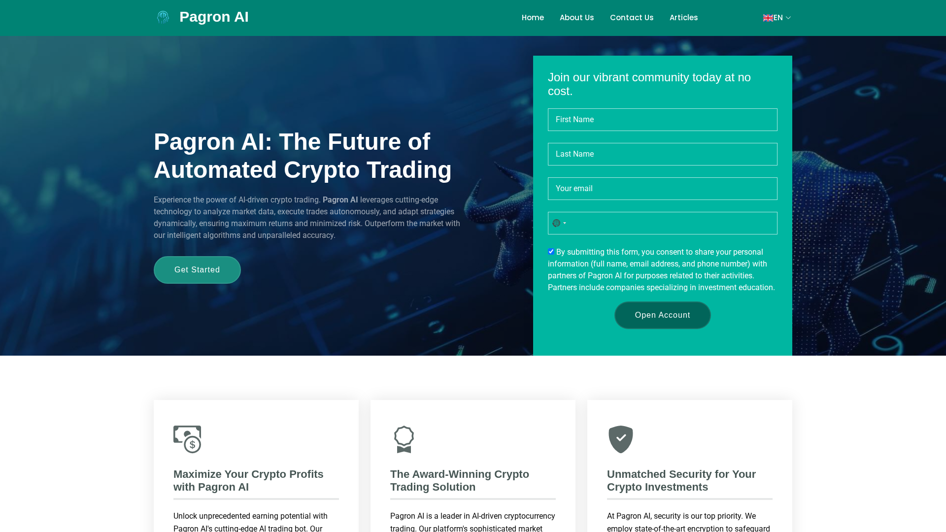 Screenshot of pagronai.org