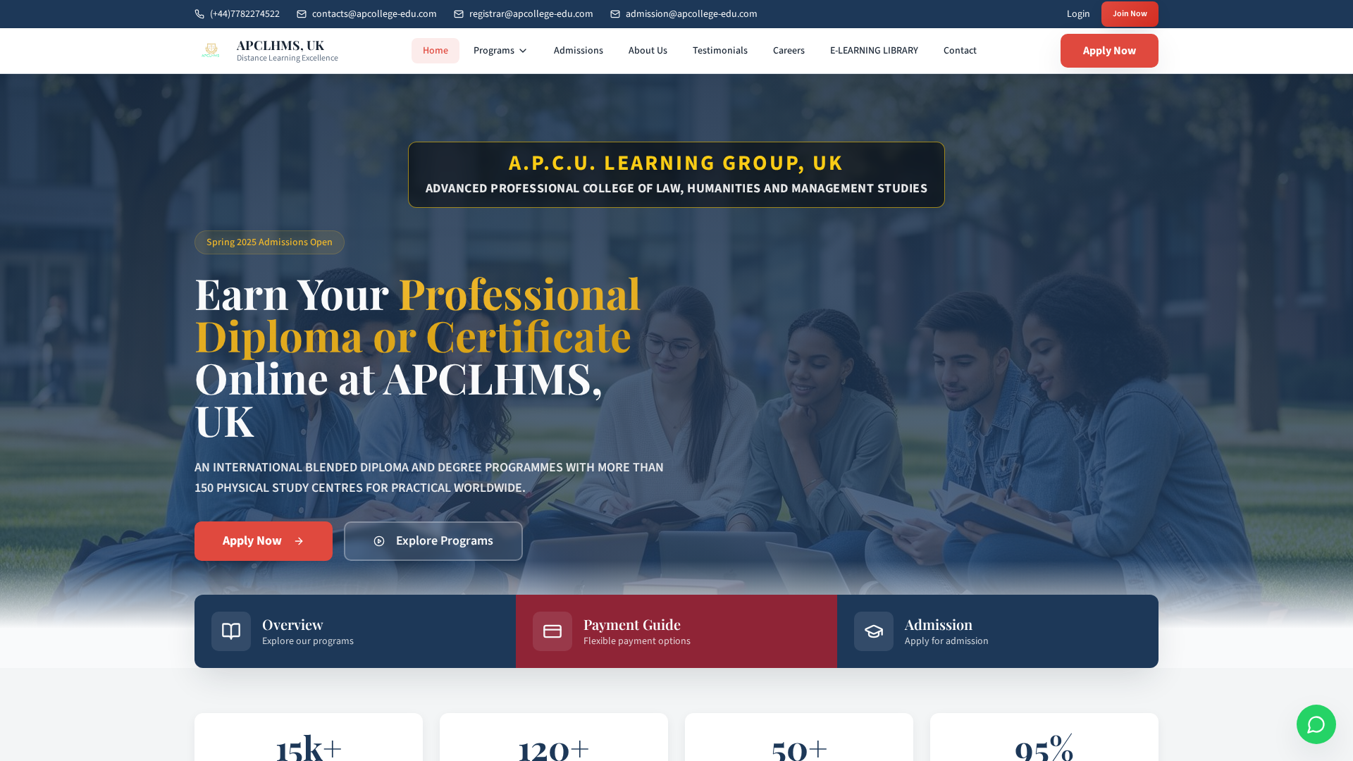 Screenshot of advancedpclhms-edu.com