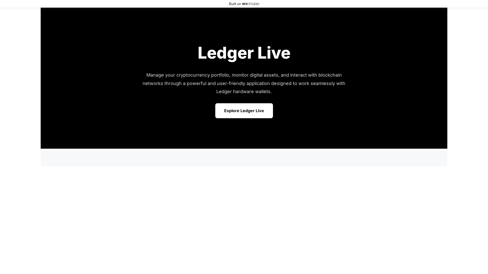 Screenshot of ledg-erliveapps.wixstudio.com