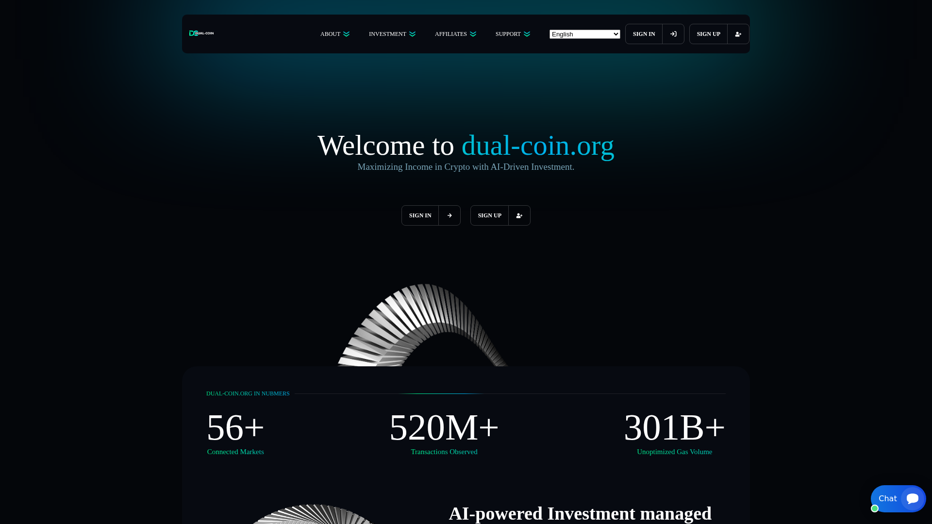 Screenshot of dual-coin.org