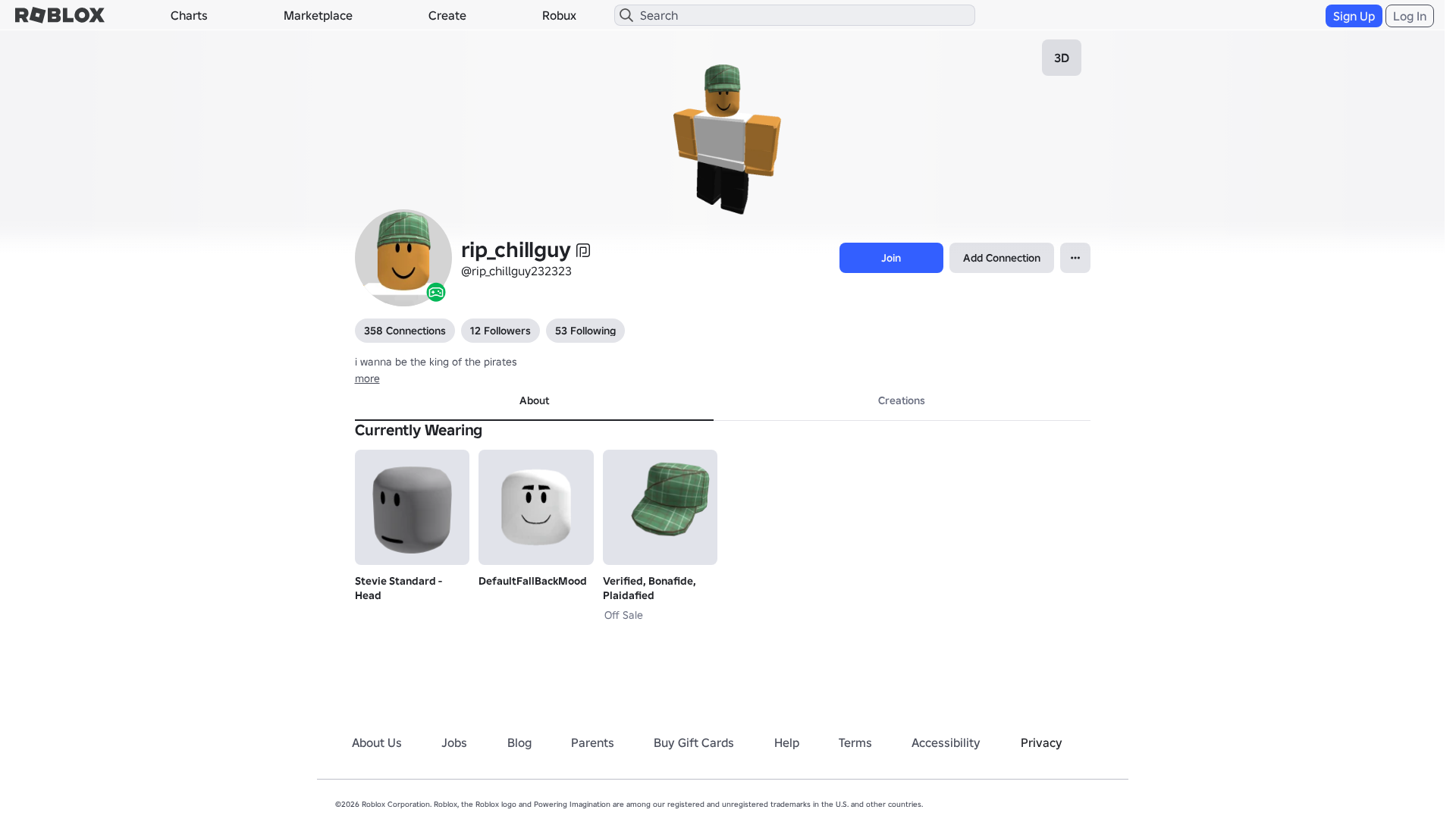 Screenshot of www.roblox.com.ml