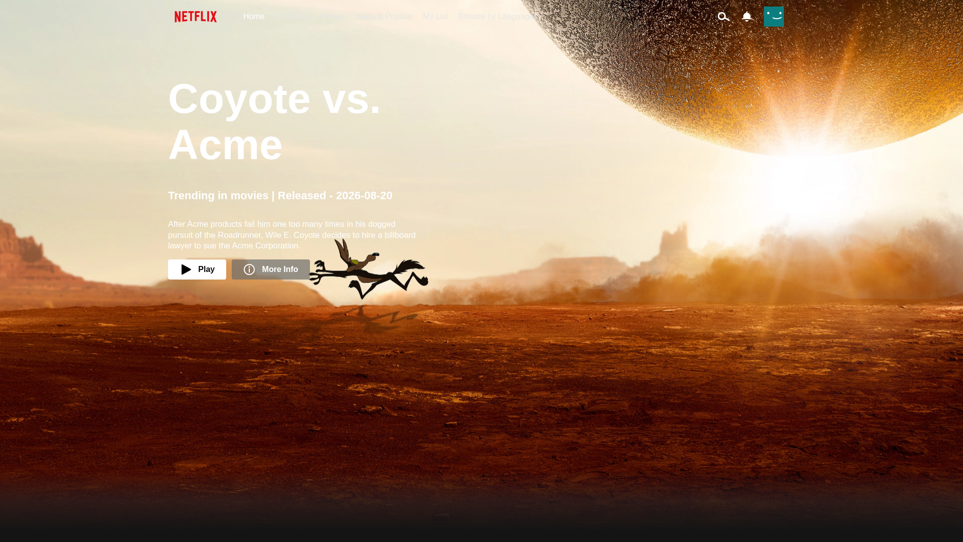 Screenshot of netflix-homepage-pi.vercel.app