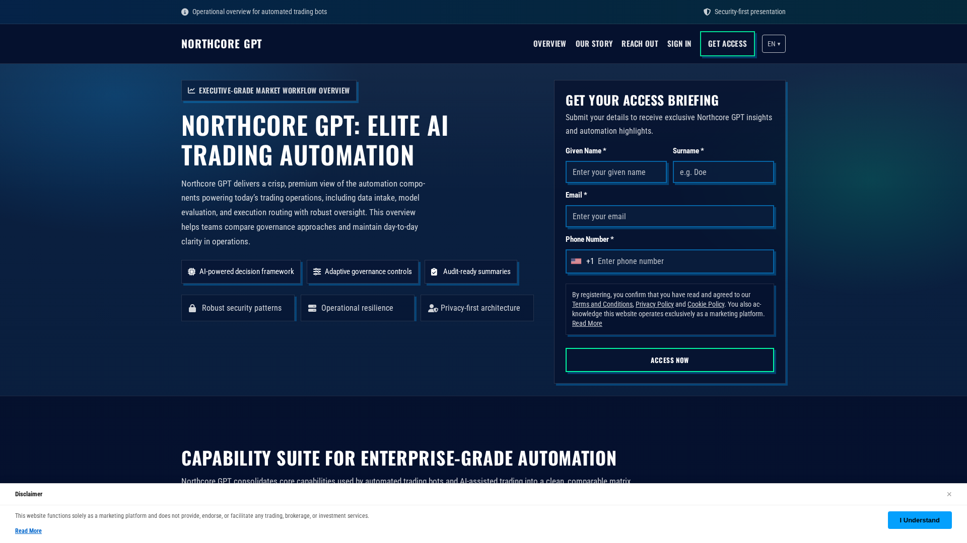 Screenshot of northcoregpt.click