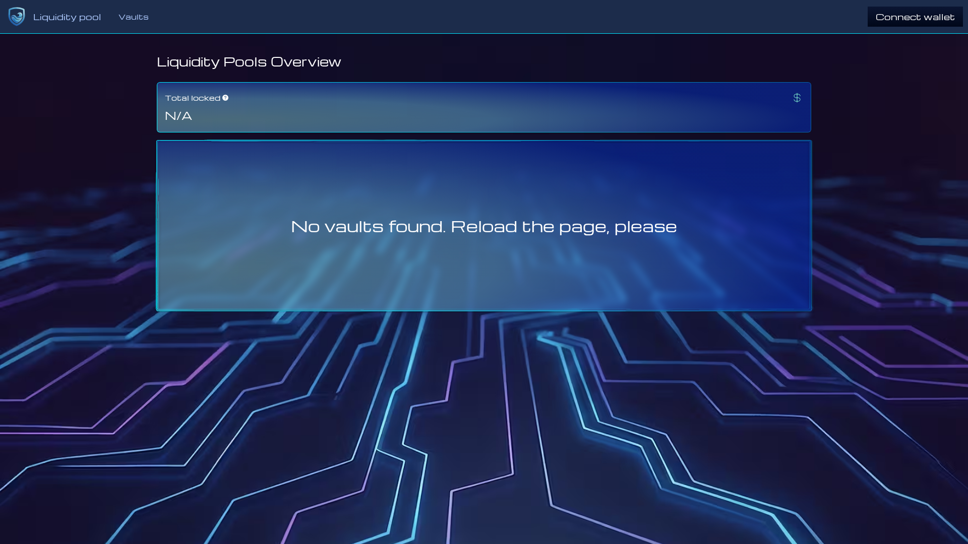 Screenshot of liquidity-pool.decentrabet.io
